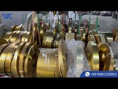 Brass belt warehouse finished product display, taste the elegance and toughness of gold