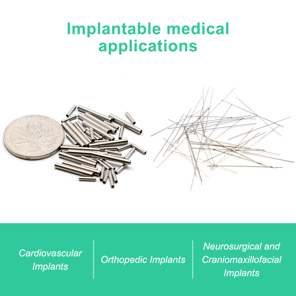 Titanium Tubes for Neurostimulation Electrodes and Medical Applications