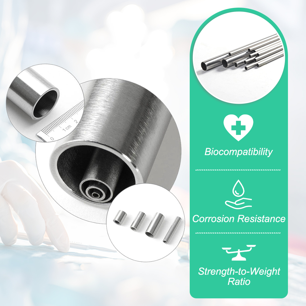 Titanium Tubes for Neurostimulation Electrodes and Medical Applications