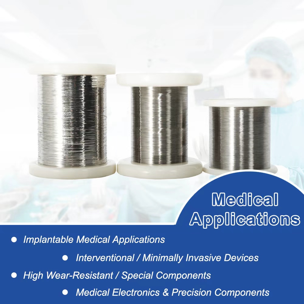 High Performance Platinum Iridium Wire ASTM B684 for Cardiac Leads