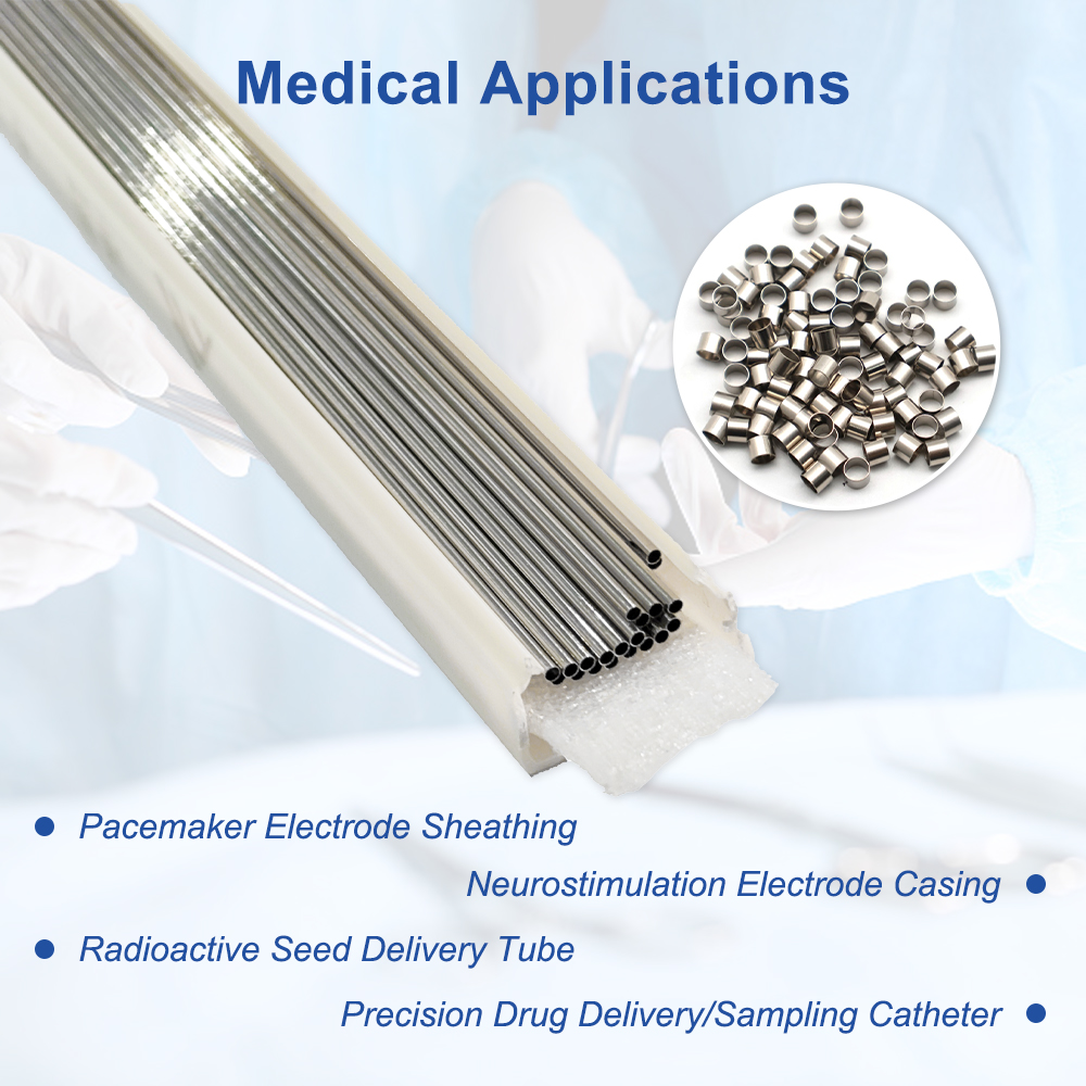 Ultra-Thin Platinum Iridium Tubes for Microelectronics in Medicine
